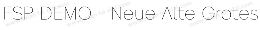 FSP DEMO   Neue Alte Grotesk字体转换
